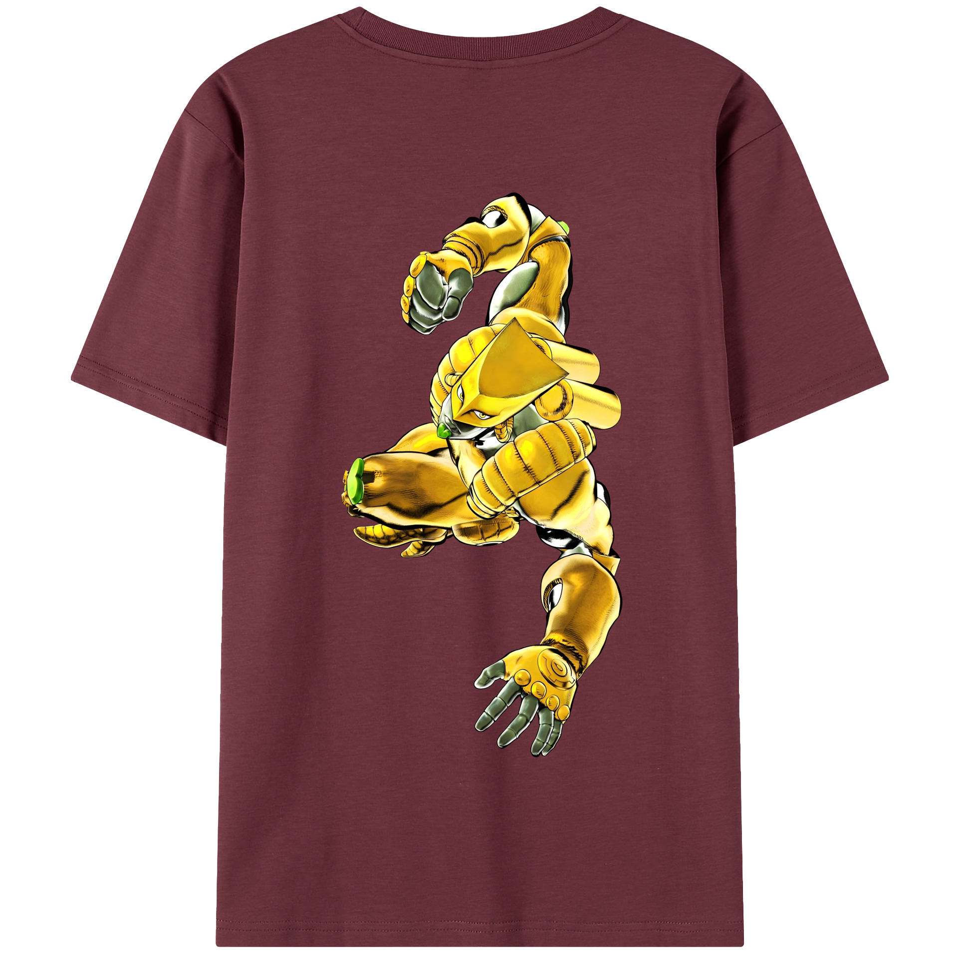 （画像用） ジョジョの奇妙な冒険 ディオ?ブランドー JoJo's Bizarre Adventure Dio Brando 綿100％半袖Tシャツ（背面プリント）